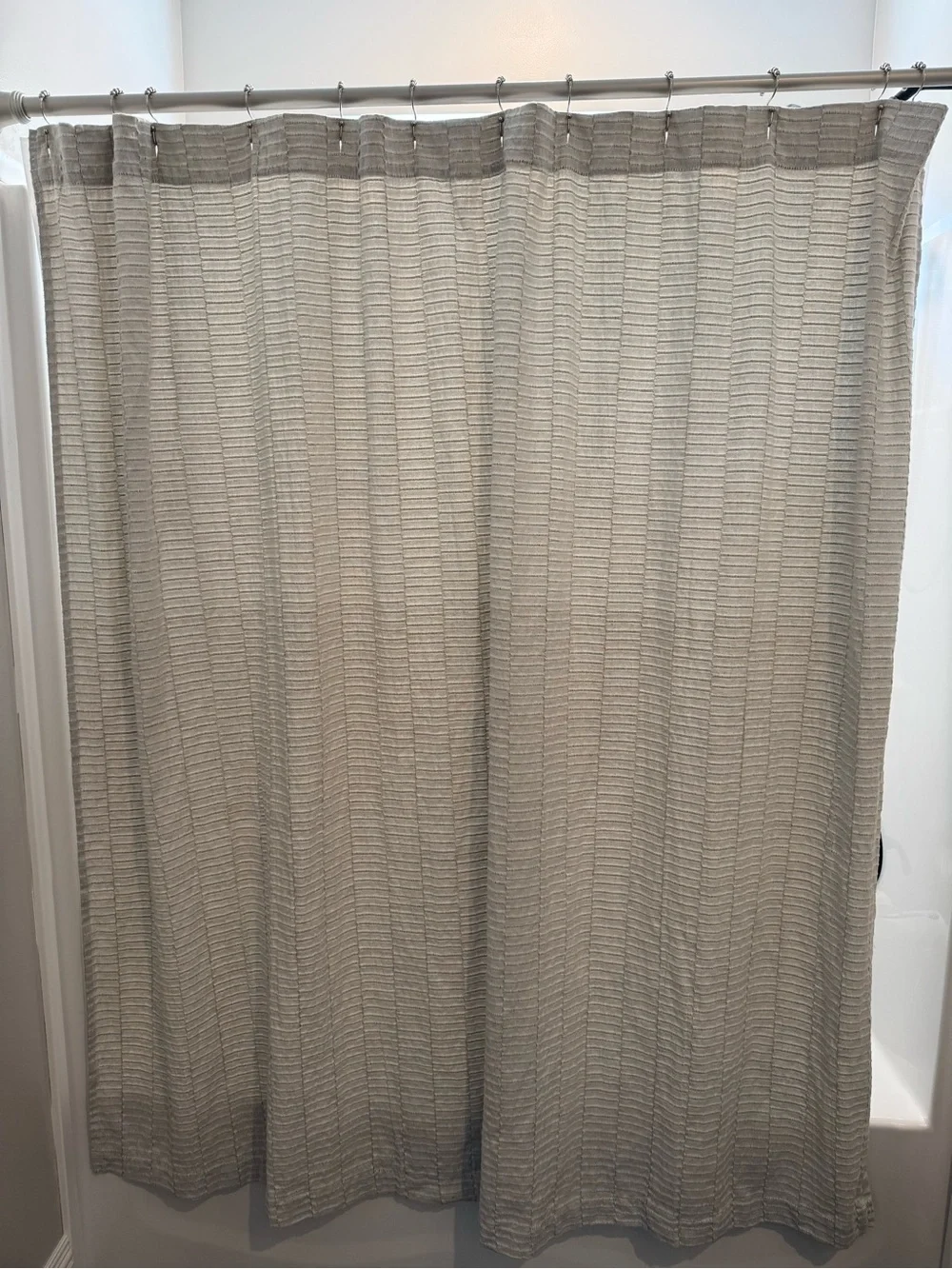 Tj maxx grey linen shower curtain